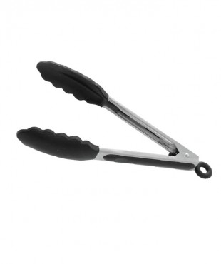 40776 ΤΟΝG5512 ΛΑΒΙΔΑ ΙΝΟΧ 30CM ΣΙΛΙΚΟΝΗ ΜΑΥΡΗ