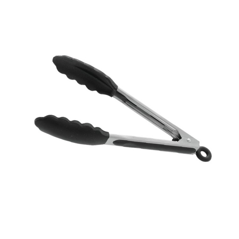 40776 ΤΟΝG5512 ΛΑΒΙΔΑ ΙΝΟΧ 30CM ΣΙΛΙΚΟΝΗ ΜΑΥΡΗ