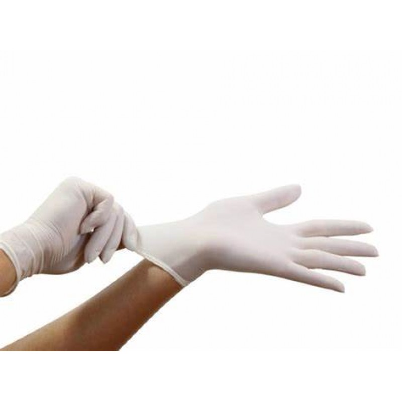 ΓΑΝΤΙΑ ΛΕΥΚΑ LATEX (100 τμχ)