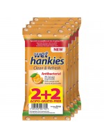 WET HANKIES ΥΓΡΑ ΜΑΝΤΗΛΑΚΙΑ ΑΝΤIBACTERIAL 15TEM 2+2 ΔΩΡΟ