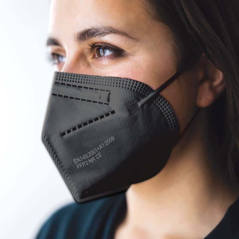 FFP2 Μάσκα προστασίας Soft Care - μαύρη