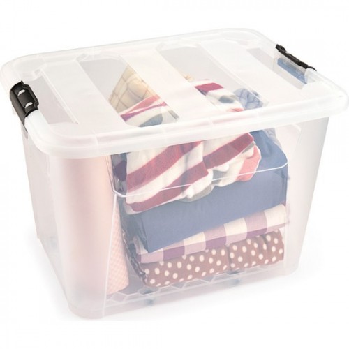 ΚΟΥΤΙ ΑΠΟΘΗΚΕΥΣΗΣ ΔΙΑΦΑΝΟ ΜΕ ΡΟΔΕΣ Μ-1806 60L