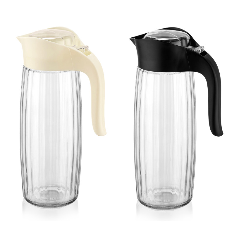 ΚΑΝΑΤΑ ΓΥΑΛΙΝΗ ΜΕ ΠΛΑΣΤΙΚΟ ΚΑΠΑΚΙ 1600ML Νο323