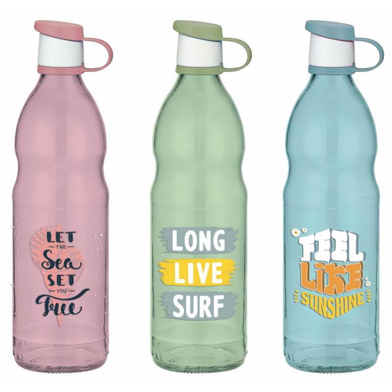 ΜΠΟΥΚΑΛΙ ΓΥΑΛΙΝΟ ΣΤΡΟΓΓΥΛΟ 1LT ΜΕ ΣΧΕΔΙΟ 182050