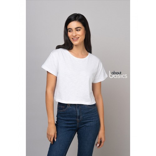 00590 CROP- ΓΥΝΑΙΚΕΙΟ CROP - TOP ΦΛΑΜΑ 100%