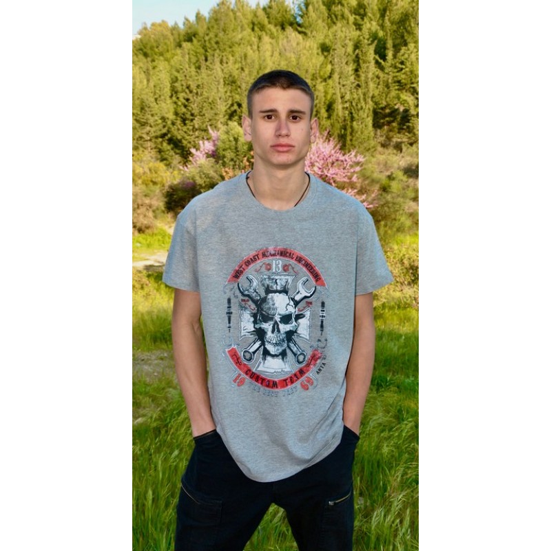 5540 A - REGENT MEN ΜΠΛΟΥΖΑ 100%ΒΑΜΒ. ΧΡΩΜΑ NΕΚΡΟΚΕΦΑΛΗ