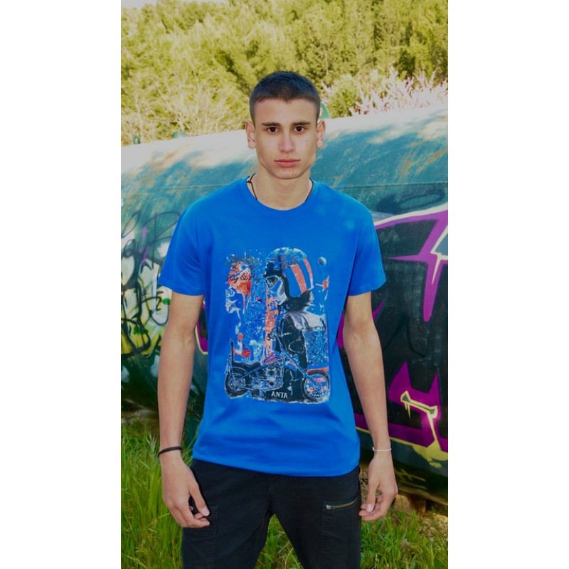 5028 Α - REGENT MEN ΜΠΛΟΥΖΑ 100%ΒΑΜΒ. ΧΡΩΜΑ MHXANH