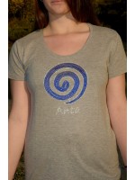 2675 B - METROPOLITAN ΜΠΛΟΥΖΑ 100% ΒΑΜΒ.ΧΡΩΜ. ΣΑΛΙΓΚΑΡΙ ΜΠΛΕ ΑΣΗΜΙ