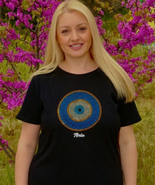 3137 B - REGENT WOMEN ΜΠΛΟΥΖΑ 100%ΒΑΜΒ. ΧΡΩΜΑ ΜΑΤΙ ΧΡΥΣΟ