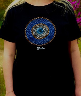 3137 B - REGENT WOMEN ΜΠΛΟΥΖΑ 100%ΒΑΜΒ. ΧΡΩΜΑ ΜΑΤΙ ΧΡΥΣΟ