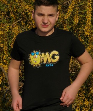 3351 Α - REGENT KIDS ΜΠΛΟΥΖΑ 100%ΒΑΜΒ. ΧΡΩΜΑ OMG