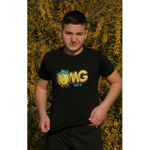 3351 Α - REGENT KIDS ΜΠΛΟΥΖΑ 100%ΒΑΜΒ. ΧΡΩΜΑ OMG