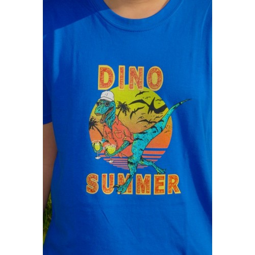 3386 Α - REGENT KIDS ΜΠΛΟΥΖΑ 100%ΒΑΜΒ. ΧΡΩΜΑ MY DINO SUMMER