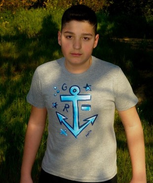 3120 Β - REGENT KIDS ΜΠΛΟΥΖΑ 100%ΒΑΜΒ. ΧΡΩΜΑ ΑΓΚΥΡΑ