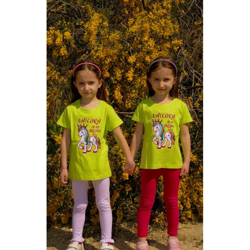 3390 A - CHERRY KIDS ΜΠΛΟΥΖΑ 100% ΒΑΜΒ. UNICORN OF MY DREAMS