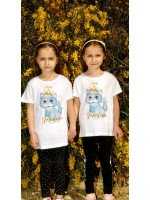 3053 Α - CHERRY KIDS ΜΠΛΟΥΖΑ 100% ΒΑΜΒ. ΛΕΥΚΗ ΓΑΤΑ