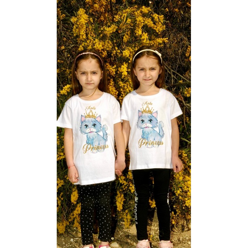 3053 Α - CHERRY KIDS ΜΠΛΟΥΖΑ 100% ΒΑΜΒ. ΛΕΥΚΗ ΓΑΤΑ