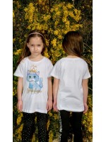 3053 Α - CHERRY KIDS ΜΠΛΟΥΖΑ 100% ΒΑΜΒ. ΛΕΥΚΗ ΓΑΤΑ