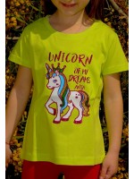 3390 A - CHERRY KIDS ΜΠΛΟΥΖΑ 100% ΒΑΜΒ. UNICORN OF MY DREAMS