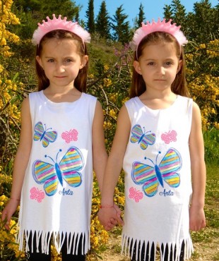 2239 Α - GIRLY KIDS ΜΠΛΟΥΖΑΚΙ ΑΜΑΝΙΚΟ  ΛΕΥΚΟ ΠΕΤΑΛΟΥΔΑ