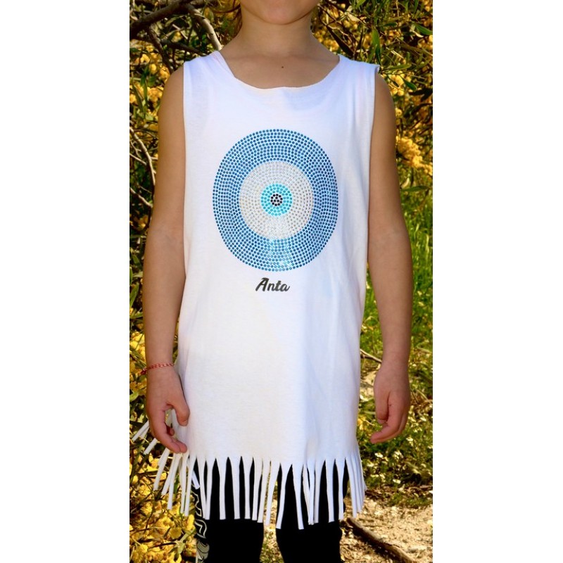 1066 Β - GIRLY KIDS ΜΠΛΟΥΖΑΚΙ ΑΜΑΝΙΚΟ  ΛΕΥΚΟ MATI ΑΣΗΜΙ