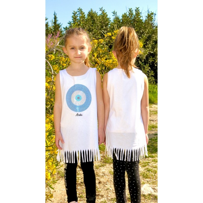 1066 Β - GIRLY KIDS ΜΠΛΟΥΖΑΚΙ ΑΜΑΝΙΚΟ  ΛΕΥΚΟ MATI ΑΣΗΜΙ