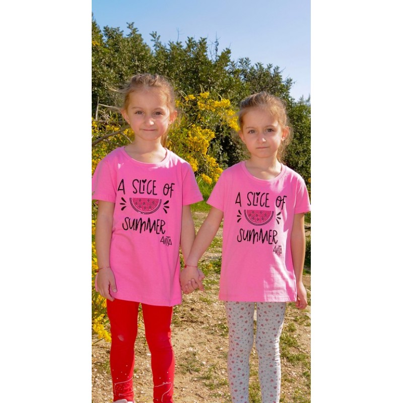3355 Α - CHERRY KIDS ΜΠΛΟΥΖΑ 100% ΒΑΜΒ. ΧΡΩΜΑ SLICE