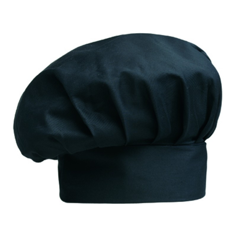 ΣΚΟΥΦΟΣ CHEF MEΓΑΛΟ ΜΕΓΕΘΟΣ ΜΑΥΡΟ - 65% POLYESTER-35% COTTON-1905002C