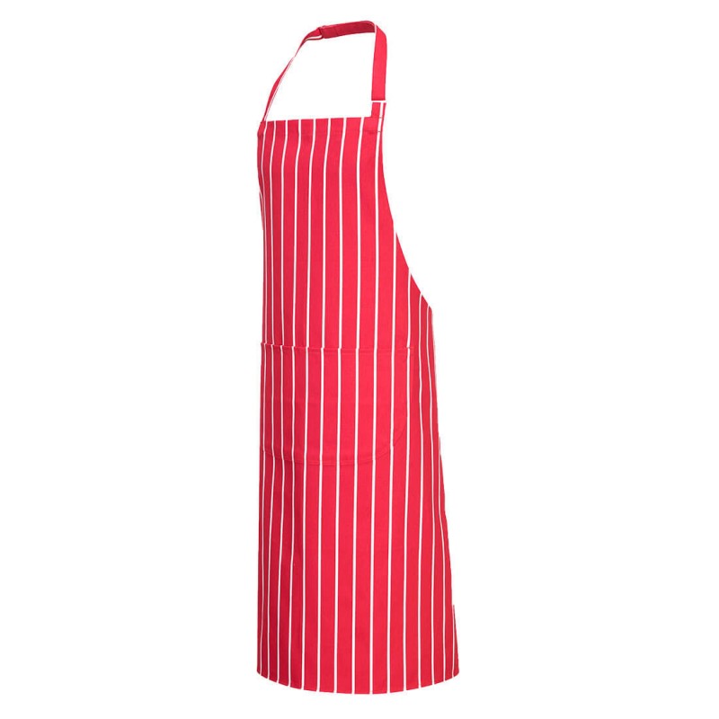 S855 ΠΟΔΙΑ ΛΑΙΜΟΥ ΜΕ ΤΣΕΠΗ ΚΟΚΚΙΝΗ KAI MΠΛΕ-BUTCHERS APRON W.POCKET