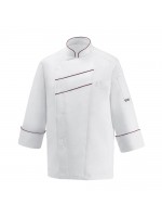 ΣΑΚΑΚΙ ΜΑΚΡΥ ΜΑΝΙΚΙ - ΛΕΥΚΟ ΧΡΩΜΑ ΜΕ ΜΠΟΡΝΤΩ ΓΡΑΜΜΗ-2048003Q LINE 60%POLYESTER-40%COTTON