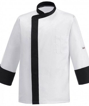 ΣΑΚΑΚΙ UNISEX ΛΕΥΚΟ ΜΑΚΡΥΜΑΝΙΚΟ ΜΕ ΜΑΥΡΕΣ ΛΕΠΤΟΜΕΡΕΙΕΣ