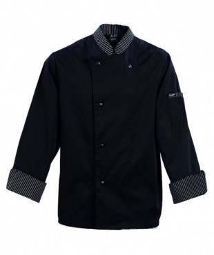 ΣΑΚΑΚΙ ΜΑΚΡΥΜΑΝΙΚΟ UNISEX ΜΑΥΡΟ ΜΕ ΛΕΥΚΕΣ ΡΙΓΕΣ 