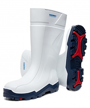 96041 PU-BOOTS SAFETY-ΓΑΛΟΤΣΕΣ ΓΟΝΑΤΟΣ ΑΣΠΡΕΣ Νο41