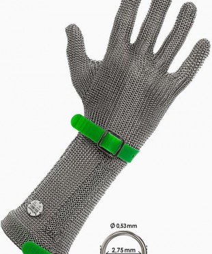 81208 ΣΥΡΜΑΤΙΝΟ ΓΑΝΤΙ ΒΡΑΧΙΩΝΑ ΚΟΚΚΙΝΟ 16CM - STAB PROTECTION GLOVE RED M