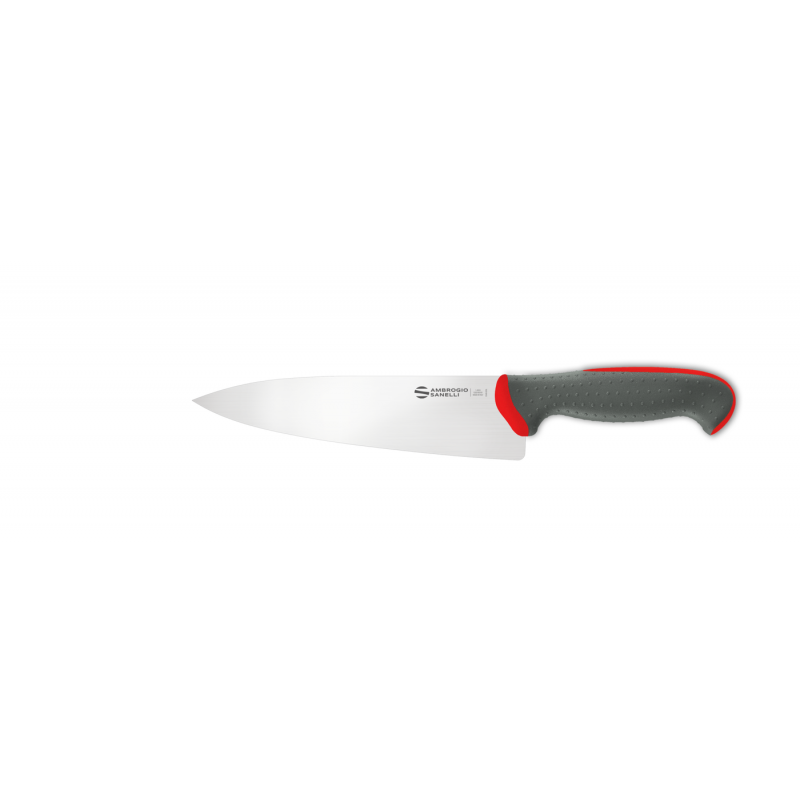 TC49020R-ΜΑΧΑΙΡΙ ΣΕΦ ΙΣΙΟ ΓΚΡΙ/ΚΟΚΚΙΝΗ ΛΑΒΗ-TECNA CHEF KNIFE 20CM RED