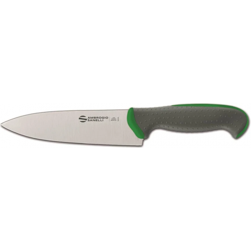 TC49016G-ΜΑΧΑΙΡΙ ΣΕΦ ΙΣΙΟ ΓΚΡΙ/ΠΡΑΣΙΝΗ ΛΑΒΗ-TECNA CHEF KNIFE 16CM GREEN