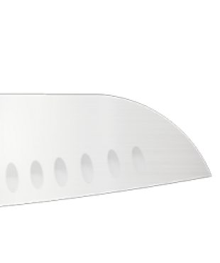 TC50020R-ΜΑΧΑΙΡΙ SANTOKU ME ΑΥΛΑΚΙΑ ΚΟΚΚΙΝΗ ΛΑΒΗ - TECNA SANTOKU KNIFE 20CM RED