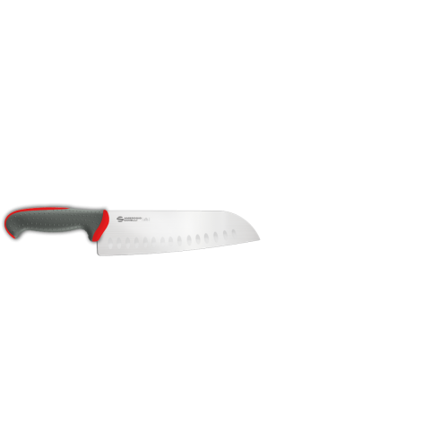 TC50020R-ΜΑΧΑΙΡΙ SANTOKU ME ΑΥΛΑΚΙΑ ΚΟΚΚΙΝΗ ΛΑΒΗ - TECNA SANTOKU KNIFE 20CM RED