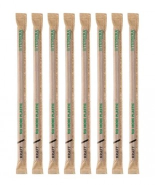 ΚΑΛΑΜΑΚΙΑ ΧΑΡΤΙΝΑ JUMBO ΓΡΑΝΙΤΑΣ ΜΑΥΡΑ 200 ΤΕΜΑΧΙΑ