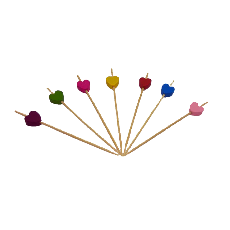 ΞΥΛΑΚΙΑ BAMBOO ΔΙΑΚΟΣΜΗΤΙΚΑ ΚΑΡΔΙΑ 9CM 100Τ/100Π