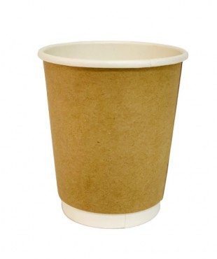 ΠΟΤΗΡΙ ΔΙΠΛΟΤΟΙΧΟ 8oz ΜΑΥΡΟ/ΚΡΑΦΤ (20Χ25ΤΕΜ)