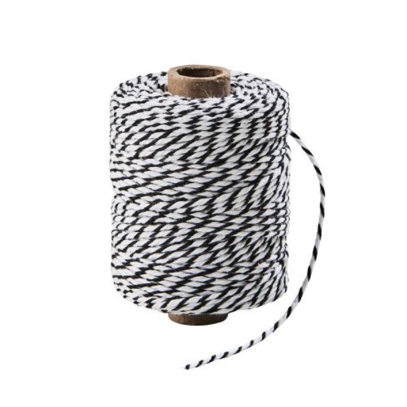 ΣΠΑΓΓΟΣ BLACK-WHITE 140M - ΨΙΛΟΣ