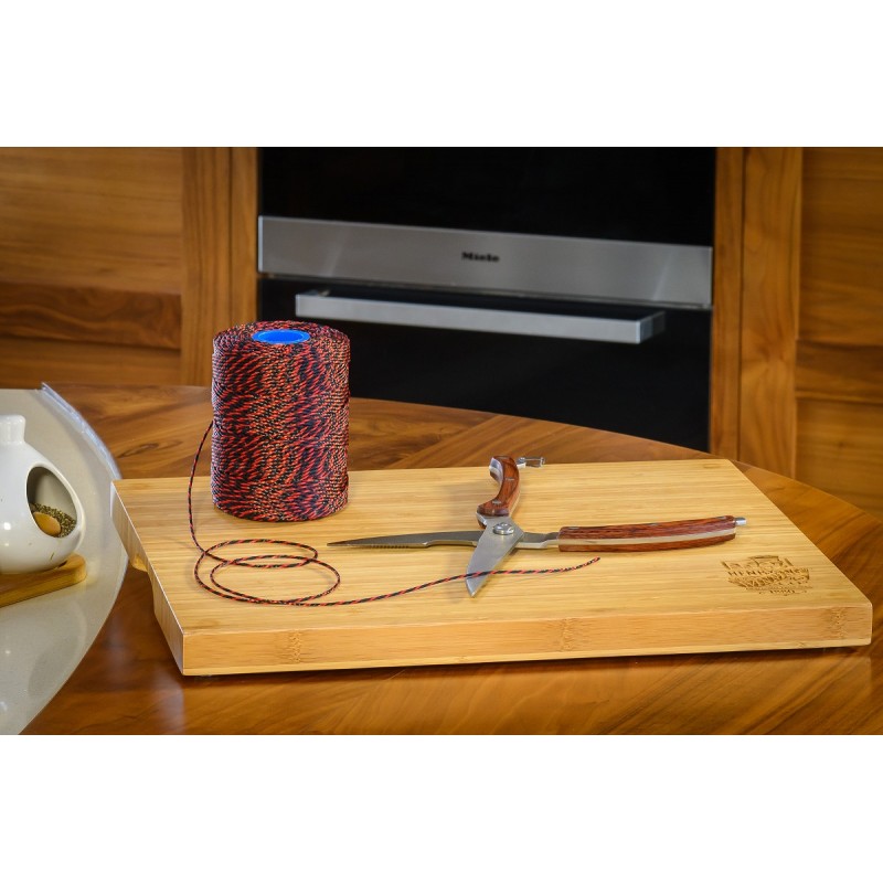 ΣΠΑΓΓΟΣ ΓΥΑΛΙΣΤΕΡΟΣ ΒΑΜΒ.ΚΟΚΚΙΝΟ-ΜΑΥΡΟ 100Μ ΧΟΝΔΡΟΣ