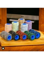 ΣΠΑΓΓΟΣ ΓΥΑΛΙΣΤΕΡΟΣ  ΒΑΜΒ. ΑΣΠΡΟ-ΜΑΥΡΟ 100Μ ΧΟΝΔΡΟΣ