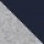 grey melange/navy