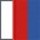 white/red/royal blue