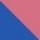 royal blue/neon coral