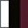 white/black/burgundy