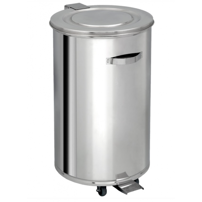 ΚΑΔΟΣ ΑΠΟΡΡΙΜΑΤΩΝ ΤΡΟΧΗΛΑΤΟΣ 70L ΙΝΟΧ
