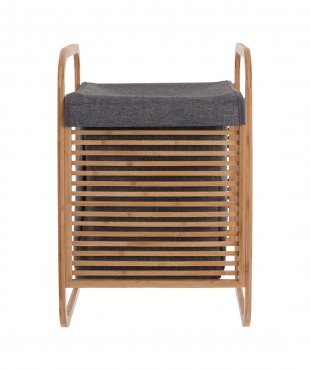 ΚΑΛΑΘΙ ΑΠΛΥΤΩΝ BAMBOO ESSENTIALS ΜΕ ΘΗΚΗ ΠΟΛΥΕΣΤΕΡΑ 40x35x60.5cm